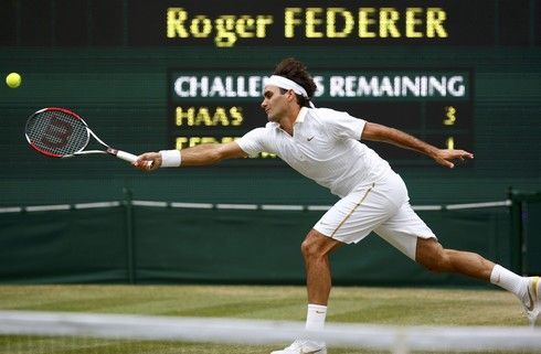 Wimbledon: Federer - Haas
