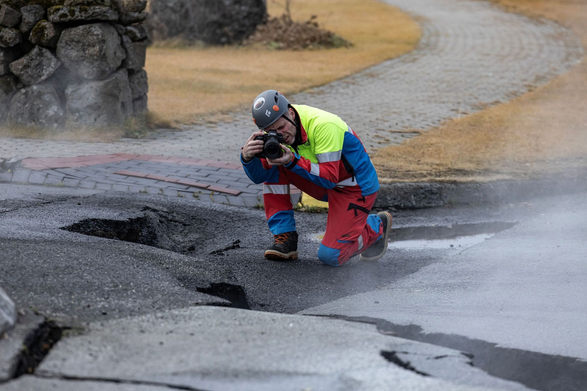 Island sopka erupce Reykjanes Grindavík