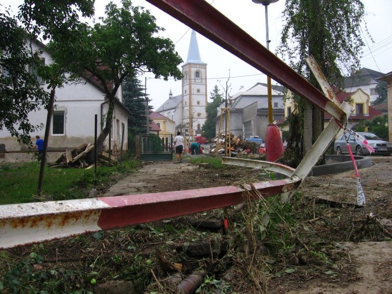 Záplavy v Hustopečích a Zašové