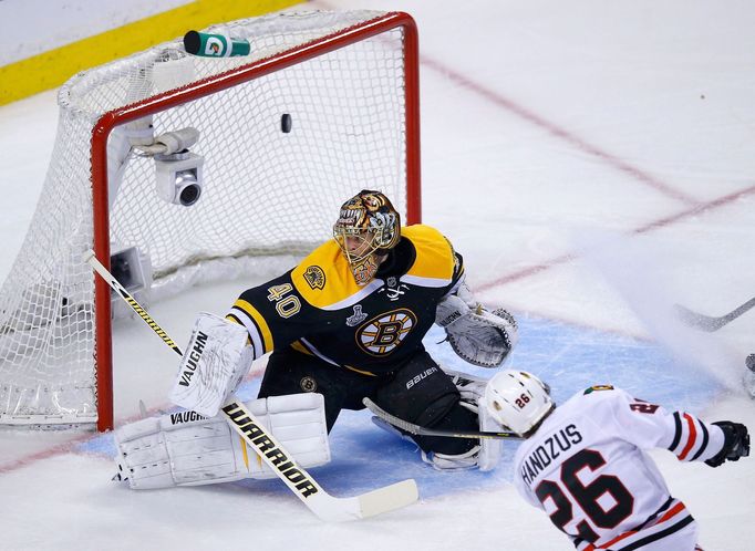 Čtvrtý zápas finále Stanley Cupu: Boston Bruinss - Chicago Blackhawks