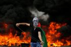 Protesty v Ramalláhu na Západním břehu Jordánu