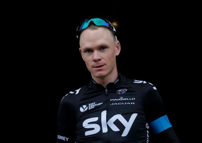 Christopher Froome trénuje na Tour de France 2014