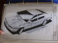 Původní designový návrh kreslil sám konstruktér Jiří Drvota. Říká, že to bylo spíše pro hrubou představu o novém voze.