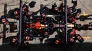 Sergio Pérez, Red Bull v boxech při VC Štýrska formule 1 2021