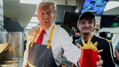 Trump McDonalds hranolky