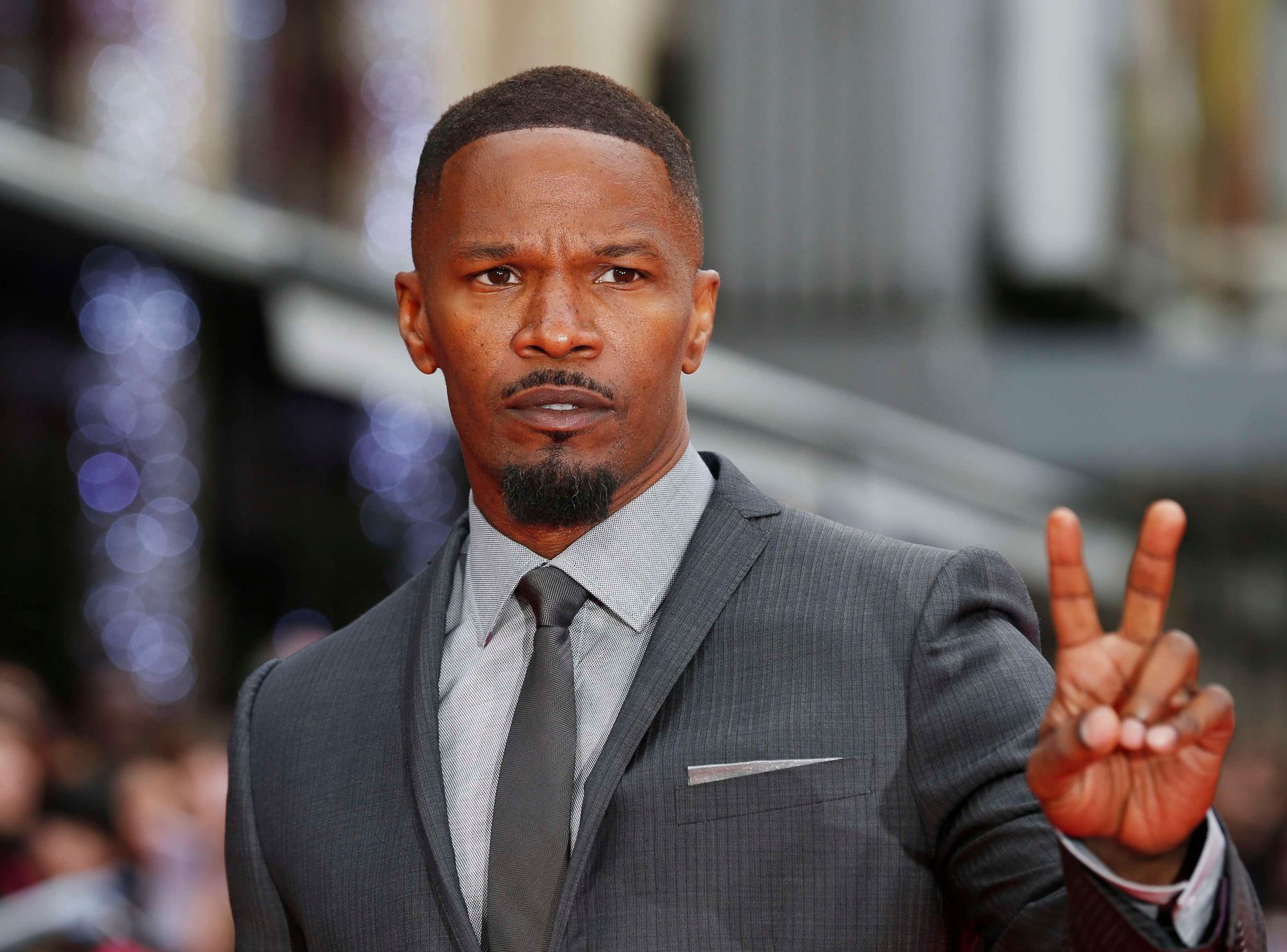 Actor Jamie Foxx Arrives At The World Premiere Of The Amazing Spiderman ...