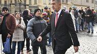 Na inauguraci Petra Pavla přišel i jeho neúspěšný protikandidát - poslanec a předseda ANO Andrej Babiš.