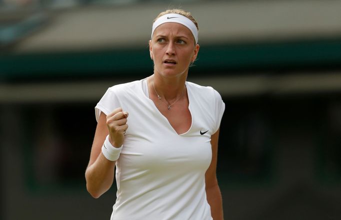 Petra Kvitová ve druhém kole Wimbledonu 2015