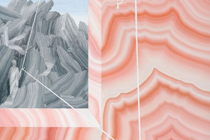 Šárka Koudelová: Feeling Alive Again, 2020, akryl na plátně, 80 x 60 cm.