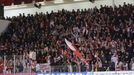 Baráž, Slavia-Motor ČB: fanoušci Slavie