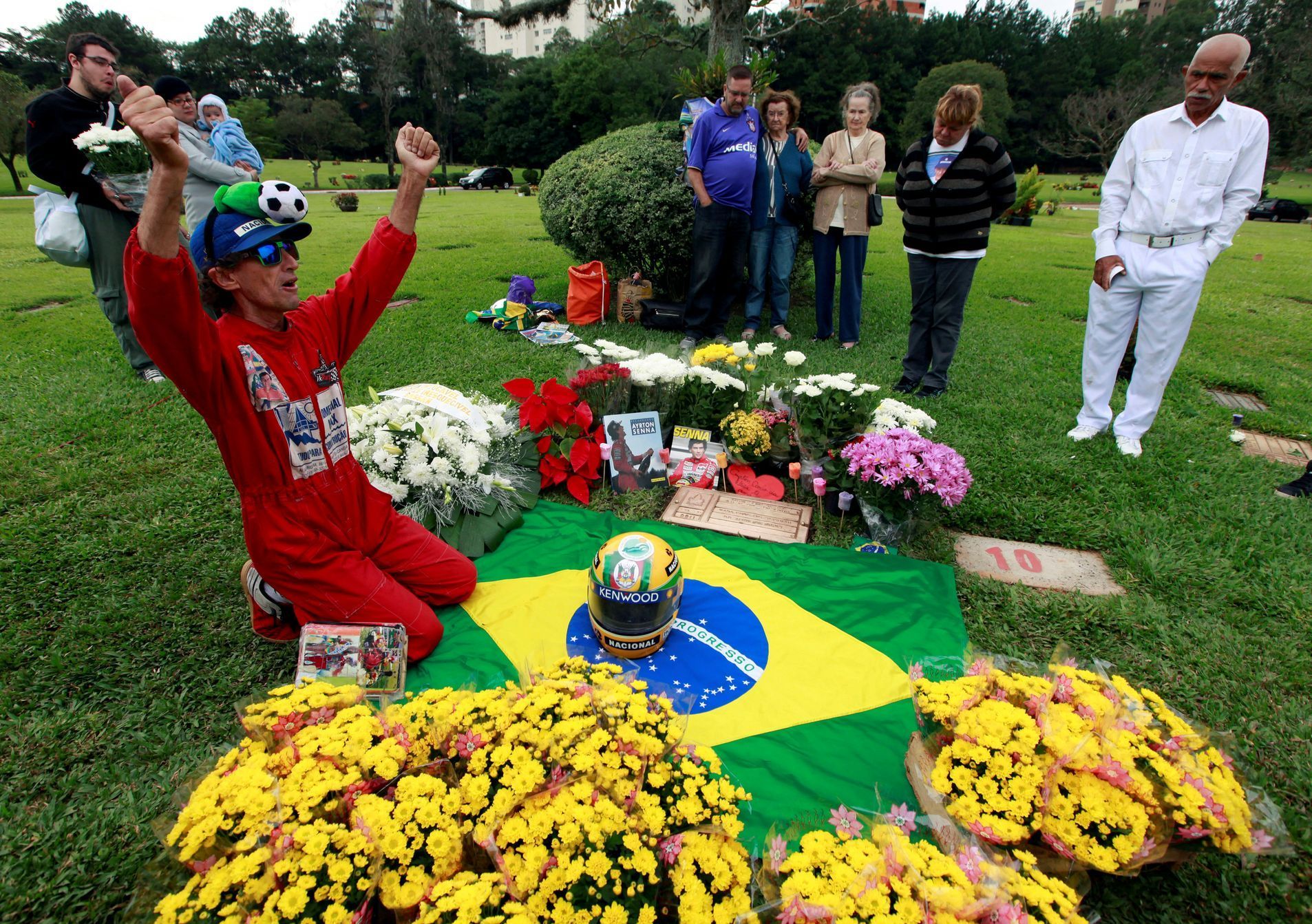 Hrob Ayrtona Senny v Sao Paulu