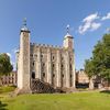 White Tower, součást komplexu Tower of London, 23. července 2021. Tato centrální budova sloužila jako královský palác i pevnost.
