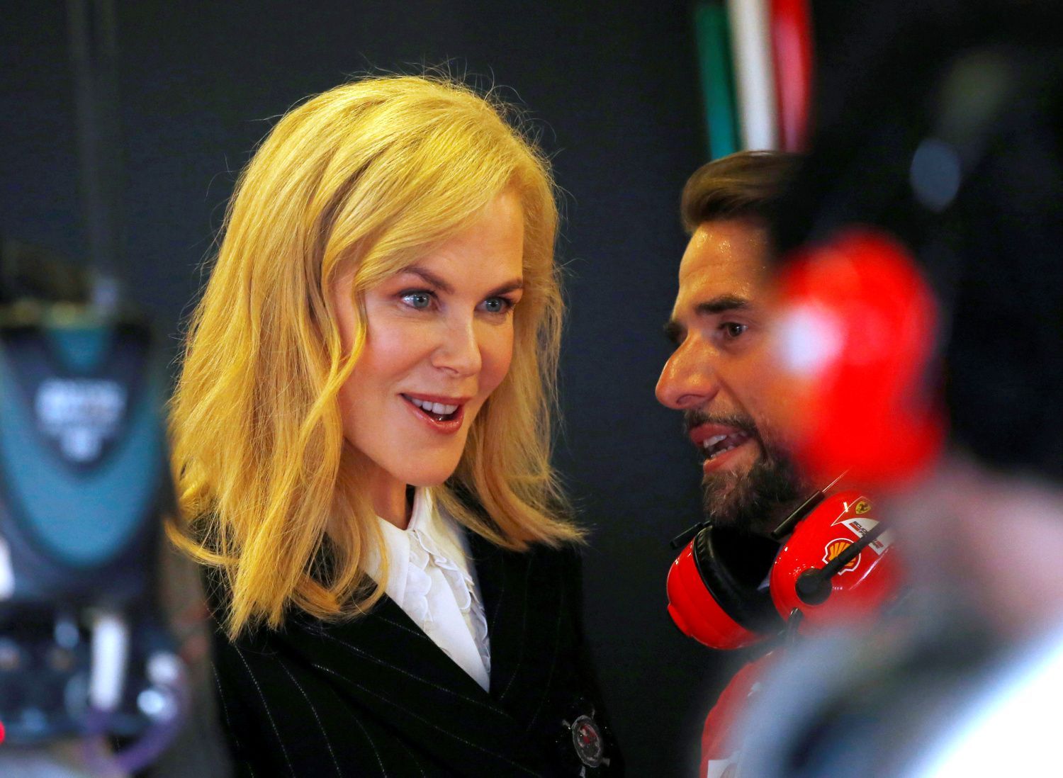F1, VC Austrálie 2017: Nicole Kidmanová v boxech Ferrari