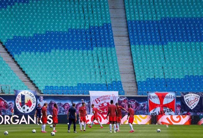 Stadion týmu RB Lipsko bez diváků