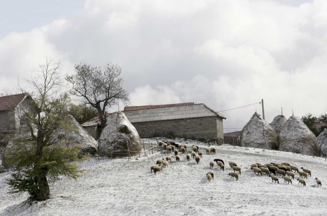 Evropa sníh Kosovo