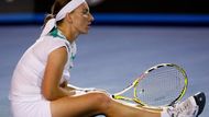 Smutná Světlana Kuzněcovová po vyřazení ve čtvrtfinále Australian open