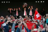 Na přání Rogera Federera se oslavy prvního švýcarského vítězství v soutěži konaly v Lausanne,...