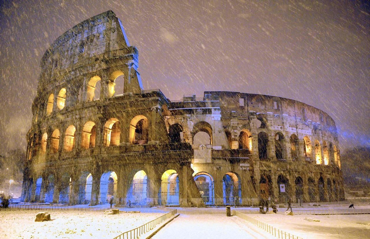 Mrazy v Itálii - Řím - Koloseum