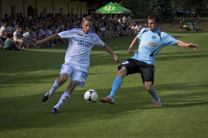 Přátelské fotbalové utkání: SK Sigma Olomouc - FC Nitra (0:1) hrané v Slatinicích na Olomoucku 4. července 2012.