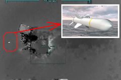 Ukrajinský zabiják Harpoon. Dron natočil "smrtící slalom" střely těsně před dopadem