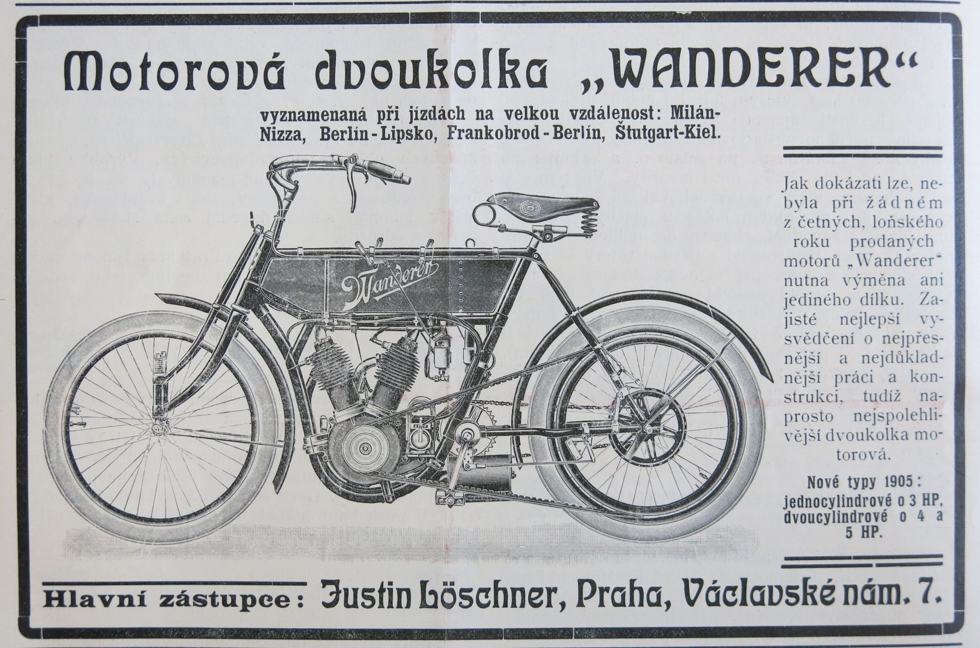 Ilustrace ke knize Náš motocyklový dovoz a Náš motocyklový trh