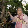 Jiřina Jirásková v pražské Botanické zahradě