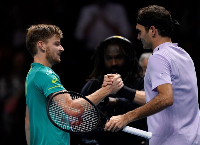 Goffin a Federer po semifinále Turnaje mistrů 2017