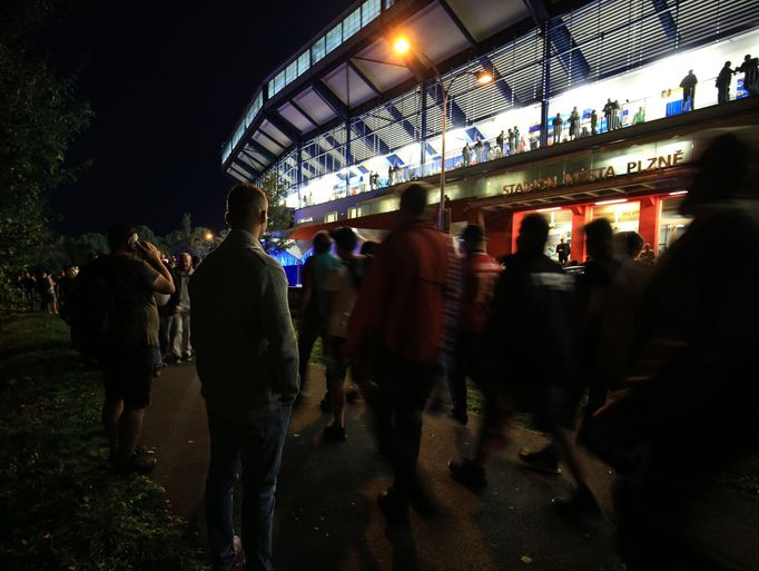 Štruncovy sady před zápasem s CSKA Moskva