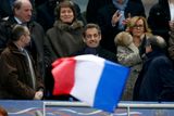 Duel dvou účastníků letošního MS si nenechal ujít ani bývalý francouzský prezident Nicolas Sarkozy.