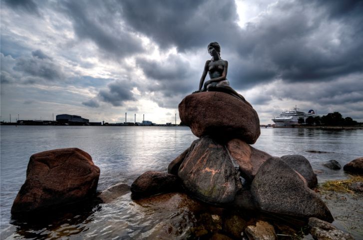 Kodaň, malá mořská víla