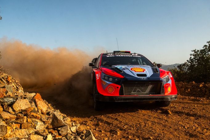 Thierry Neuville (Hyundai) na trati Rallye Akropolis 2024