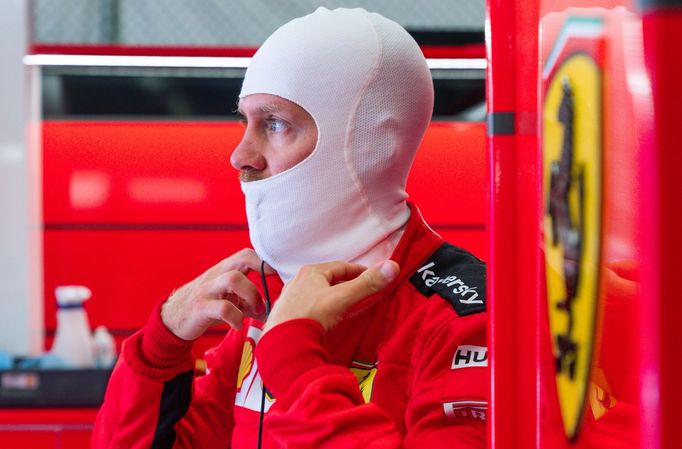 Formula One F1 - Austrian Grand Prix - Red Bull Ring, Spielberg, Styria, Austria - July 4, 2020  Ferrari's Sebastian Vettel in the pit lane, as F1 resumes behind closed d