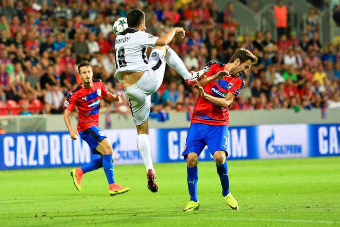 LM, Plzeň-Ludogorec Razgrad: Tomáš Hořava (7) - Svetoslav Djakov