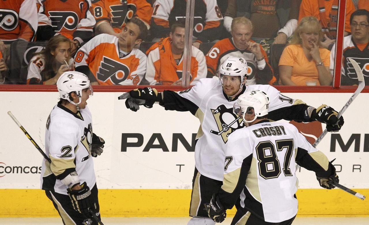 Philadelphia - Pittsburgh (radost, James Neal, Matt Niskanen, Sidney Crosby)