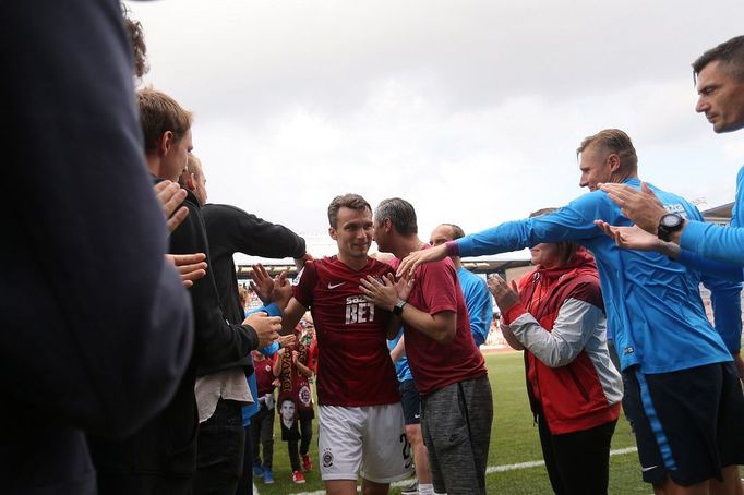 Sparta vs. Olomouc, loučící se David Lafata