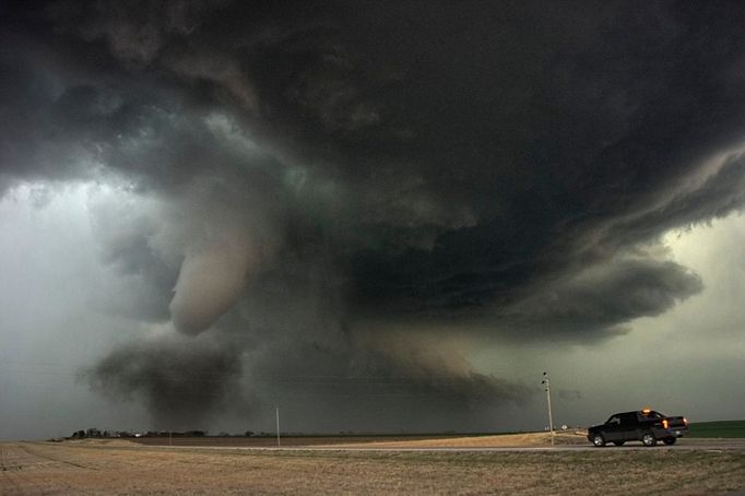 Tornado Touches Down A tornado touches down near Hanover, Kansas, April 6, 2006. | Location: Hanover, Kansas, USA