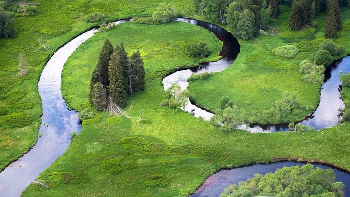 Meandry Vltavy nad Lipnem