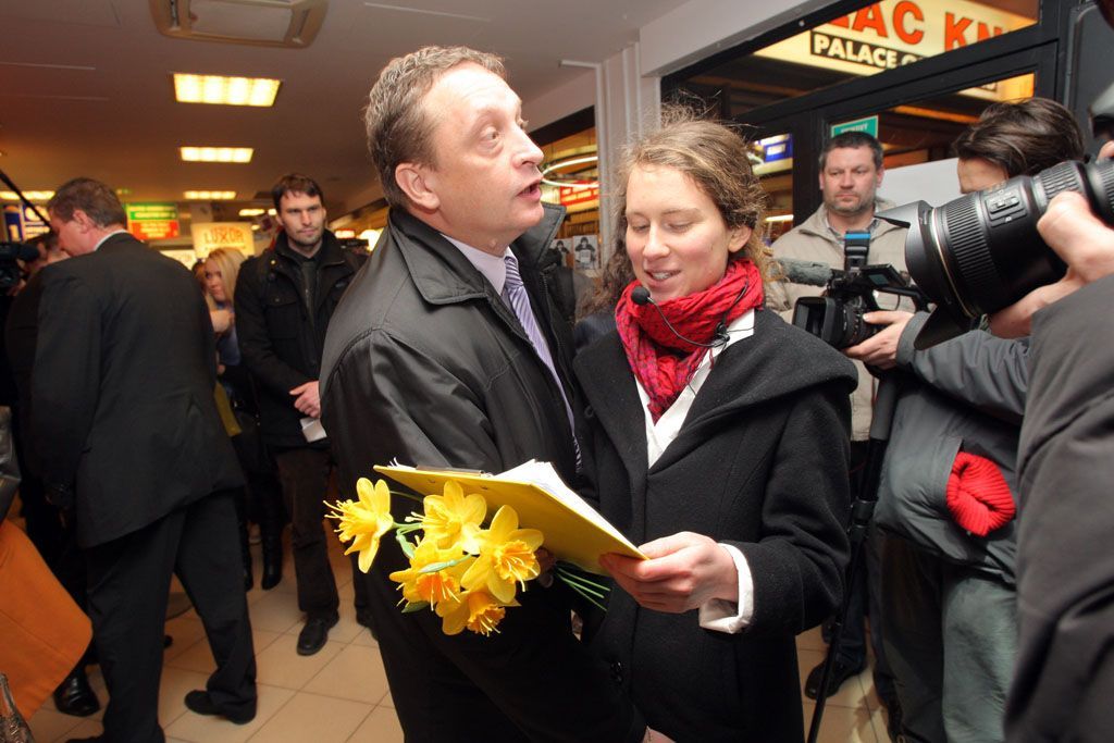 Autogramiáda Václava Klause