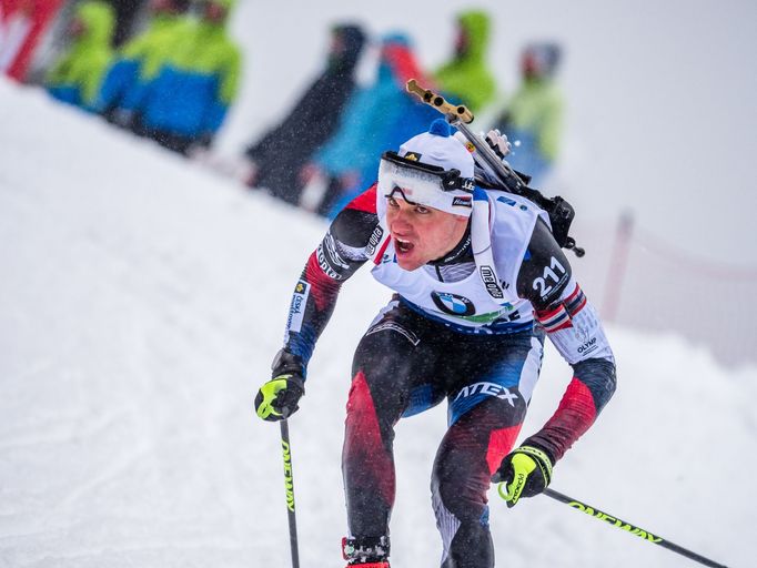 SP v biatlonu 2018/19, Oberhof, štafeta mužů: Michal Krčmář