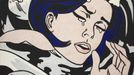 Roy Lichtenstein: Topící se dívka, 1963, olej na plátně.