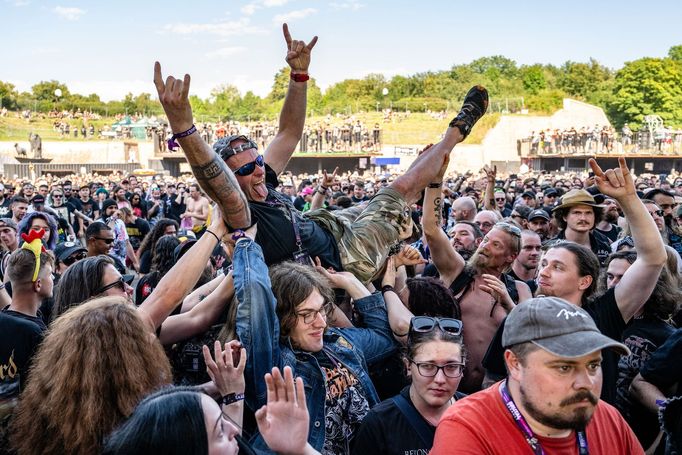 Snímek z festivalu Brutal Assault.