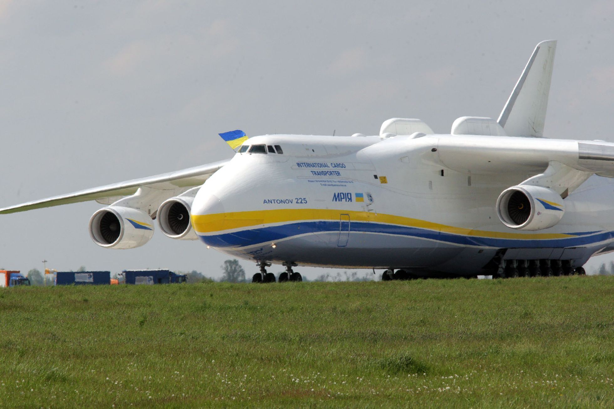 An-225 Mrija přiltálo v Praze