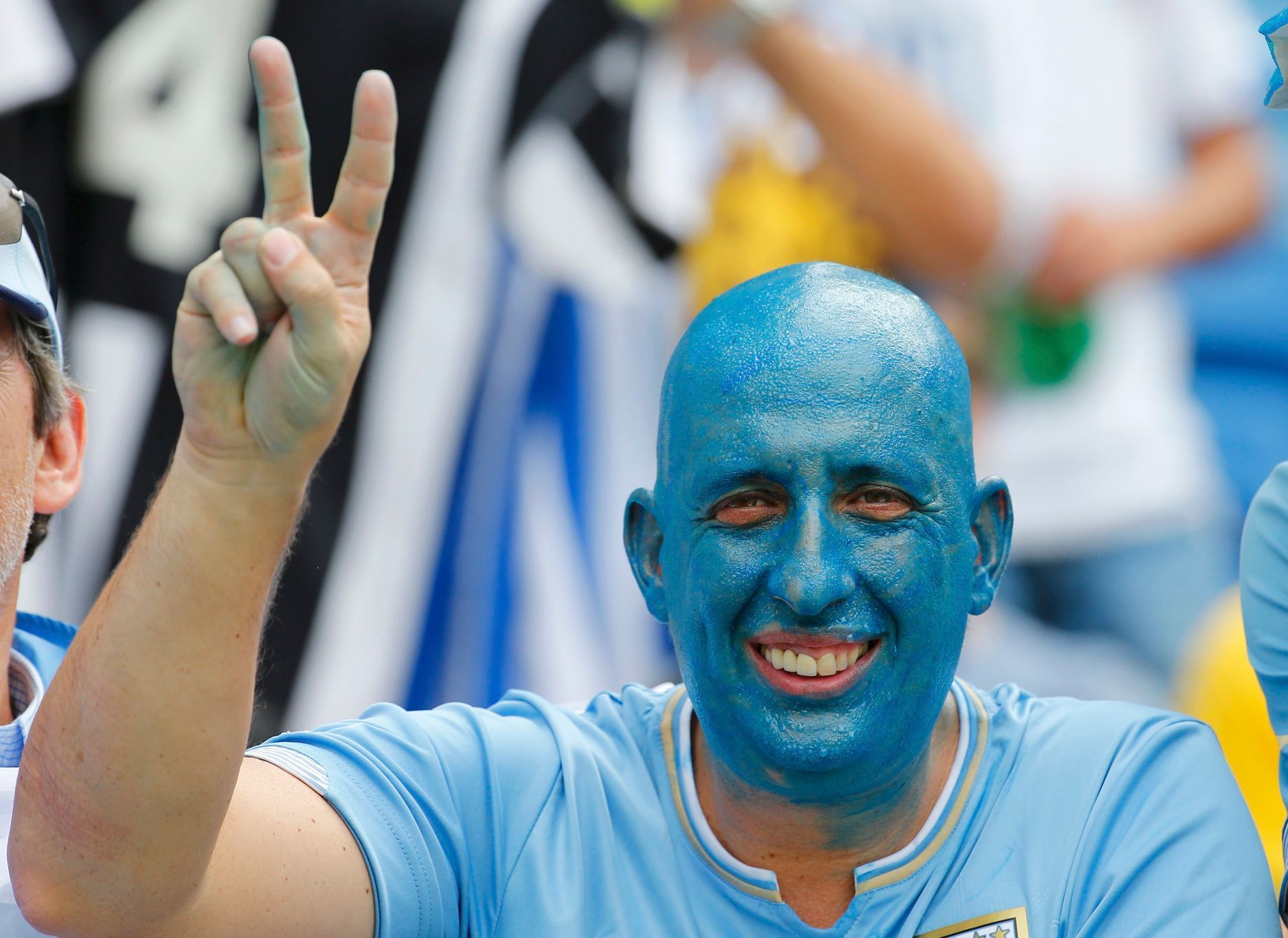 Fanoušci Uruguaye na MS ve fotbale 2014
