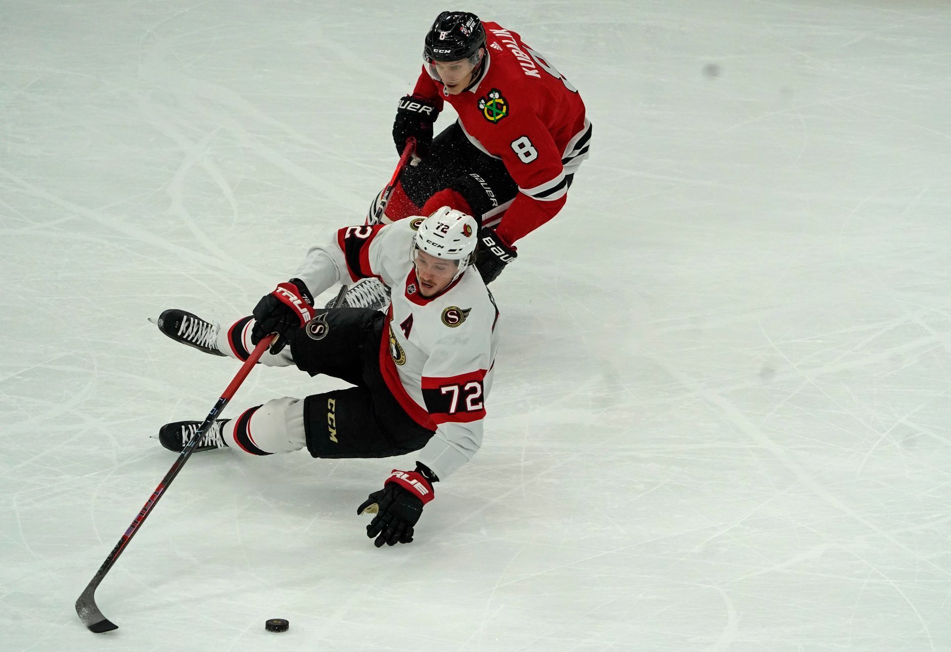 hokej, NHL 2021/2022, Ottawa Senators at Chicago Blackhawks, Dominik Kubalík