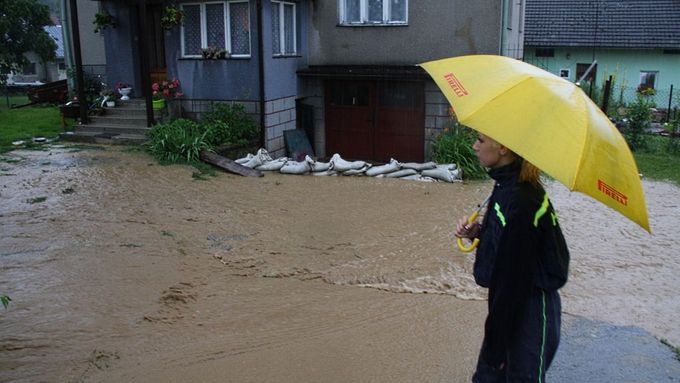 Záplavy ve Štípě u Zlína