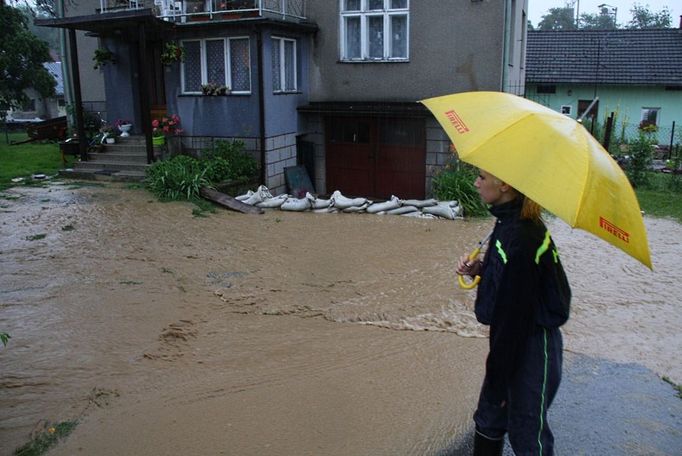 Záplavy ve Štípě u Zlína