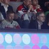 Ministr vnitra Vít Rakušan a premiér Petr Fiala ve finále MS 2024 Česko - Švýcarsko