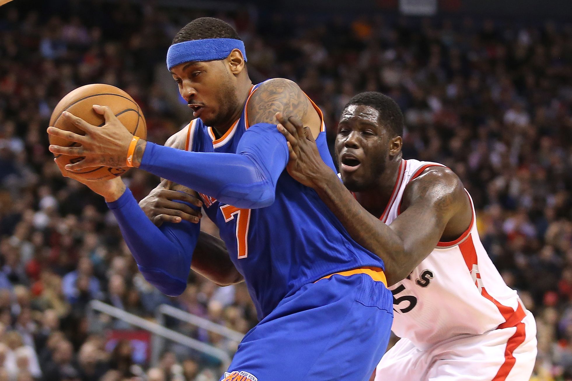 NBA: New York Knicks vs. Toronto Raptors (Carmelo Anthony)