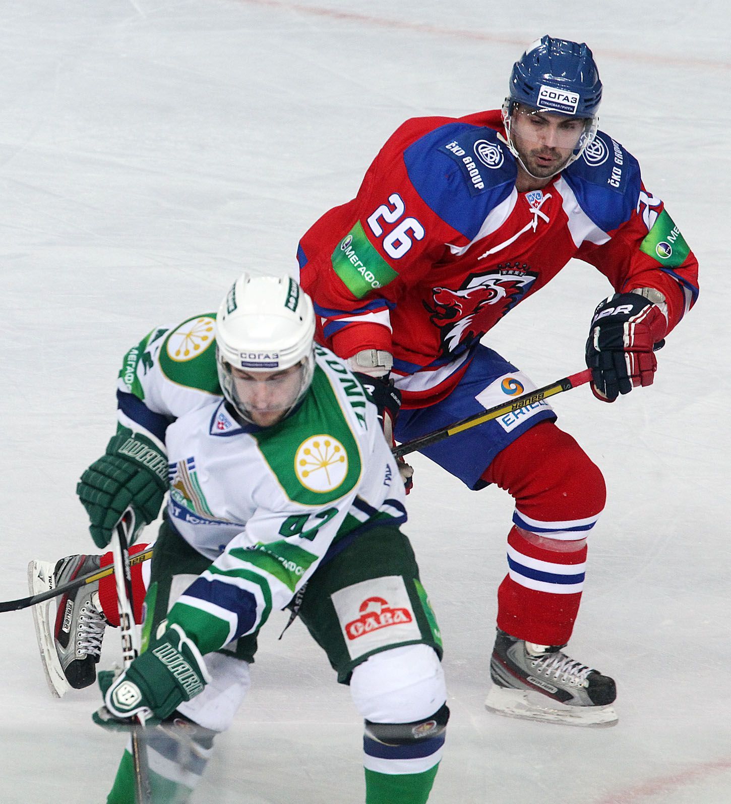 KHL, Lev Praha - Salavat Julajev Ufa: Michal Řepík - Sergej Zinovjev