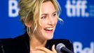 Kate Winslet attends a news conference for the film "Labor Day